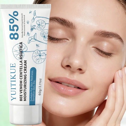 YUITIKUE Bee Venom Centella Asiatica Moisturizing Cream 60g 85% Natural Formula for Sensitive, Redness-Prone Skin Peaceful Pleasures Health and Wellness