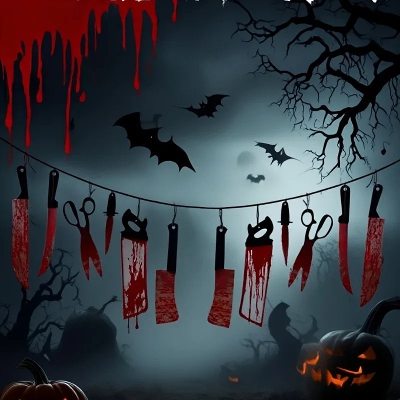Bloody Halloween Banner Horror Hanging Decoration | 1–4 Set