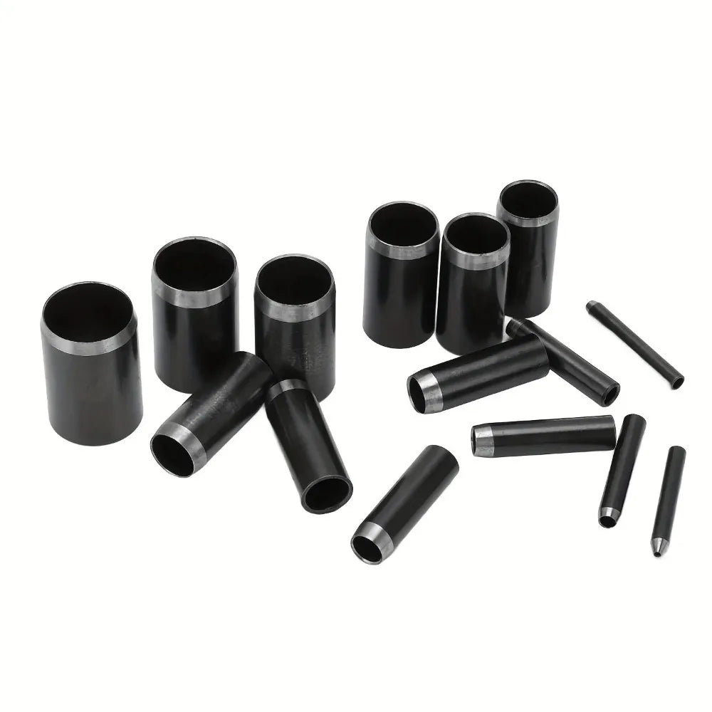 15-Piece Round Leather Hollow Punch Set | Steel Die Cutters 1–15mm