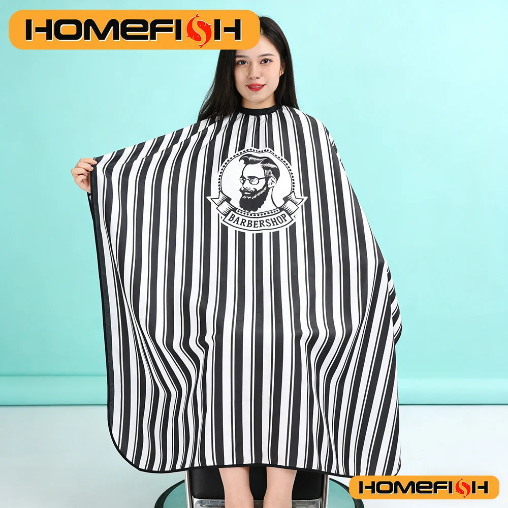 Hair cutting cloth for adults, non stick striped apron, hair salon hairstylist, oil drying, hair cutting cloth Peaceful Pleasures Health and Wellness