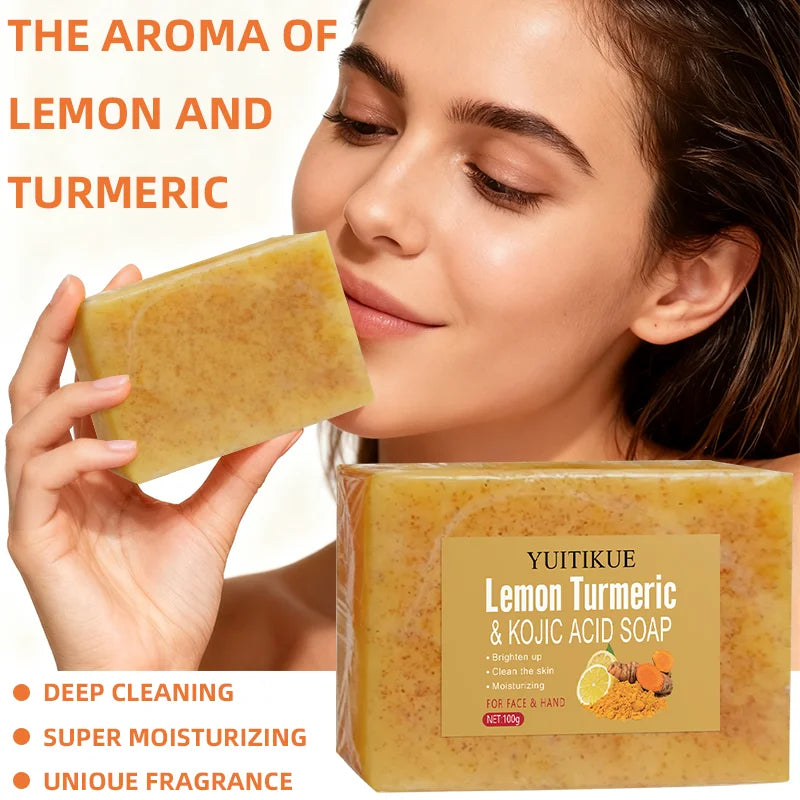 Lemon Turmeric Kojic Acid Brightening Soap 100g | All Skin