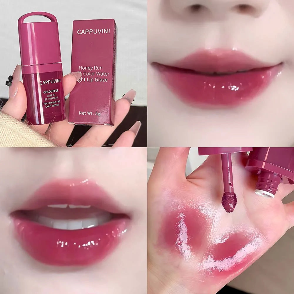 Cappuvini Jelly Mirror Lip Gloss – Hydrating K-Beauty Lip Tint