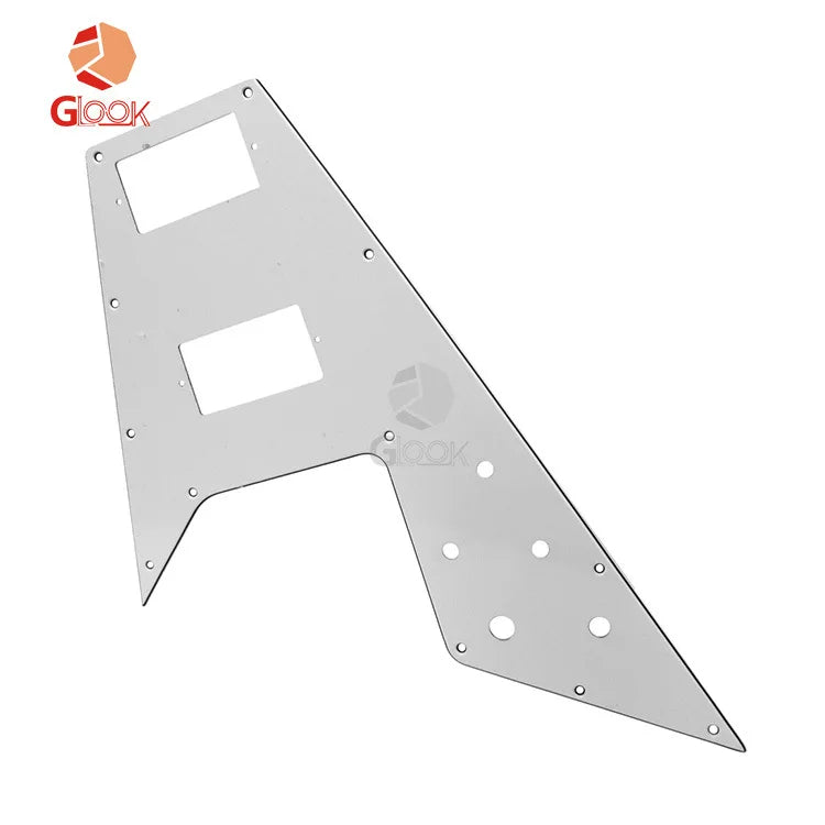 Dovetail Electric Guitar Guard Plane White Panel Flying V Musical