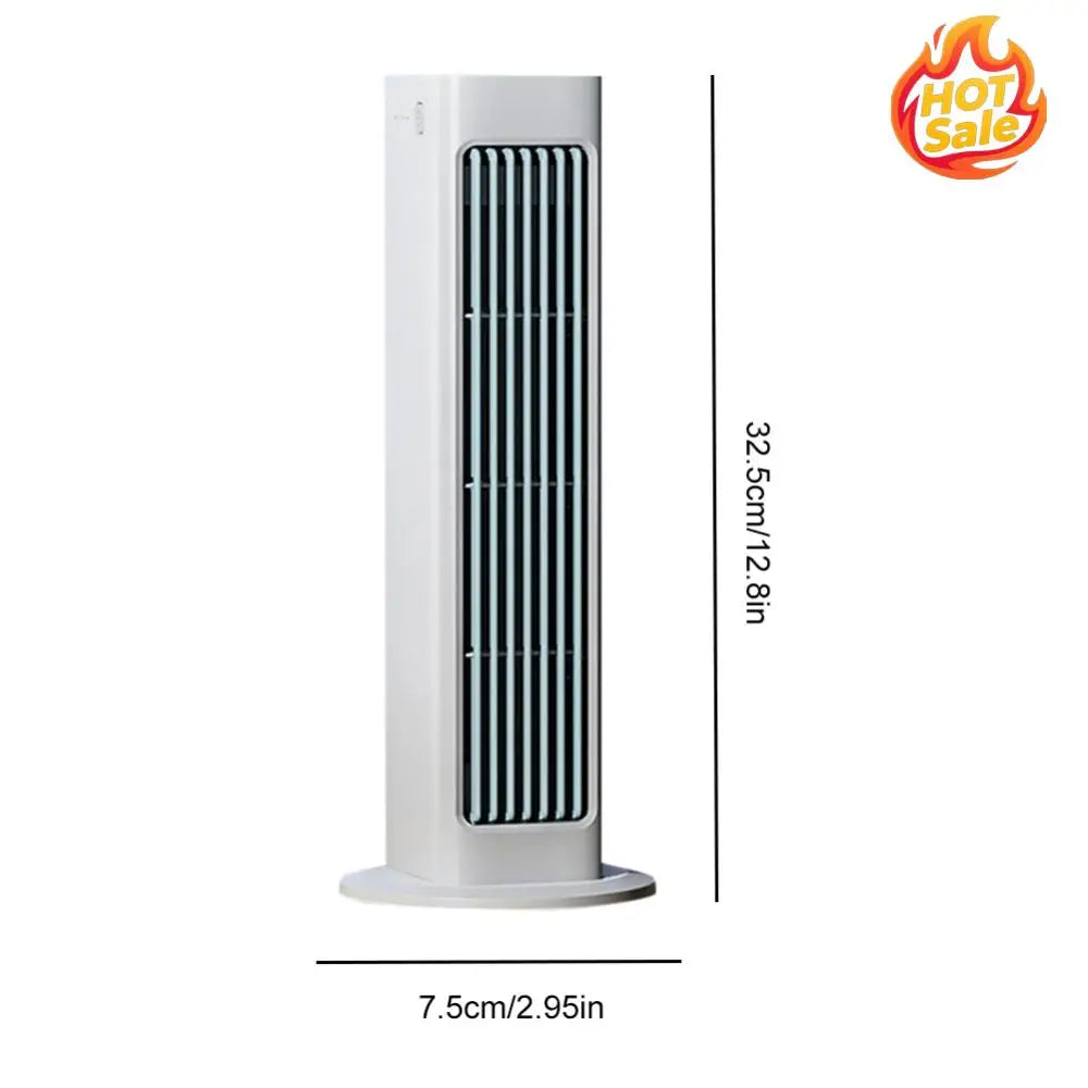 Bladeless Air Cooler Fan LED Desktop Fan with Remote Control