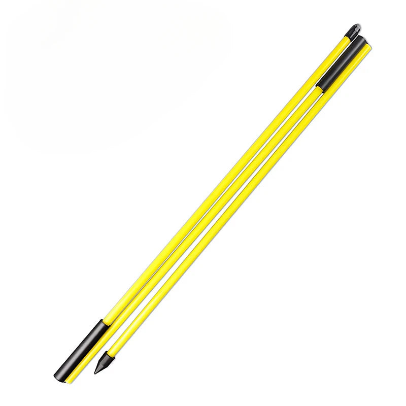 Golf Alignment Stick Folding Swing Training Aid | Practice Rod Golf Training Aid Peaceful Pleasures Health and Wellness yellow-1pc