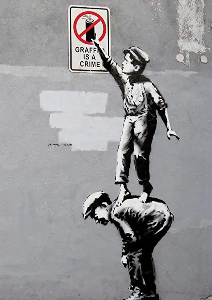 Banksy Girl with Red Balloon Canvas Wall Art | Street Art Decor