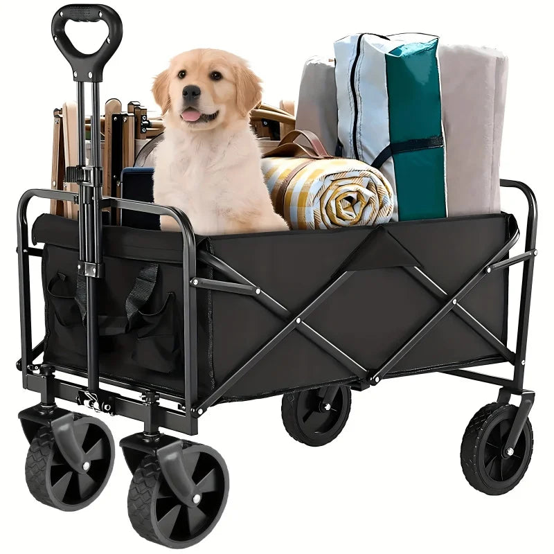 Foldable Foldable Handcart Foldable Car, Detachable Outdoor Portable Foldable Camping Vehicle 1 Heavy duty Practical Garden Hand Peaceful Pleasures Health and Wellness