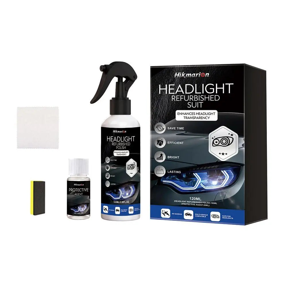Car Headlight Restoration Kit – Removes Yellowing & Restores Clarity
