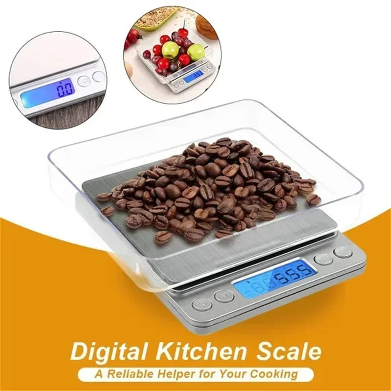 Mini Precision Digital Kitchen & Jewelry Scale 3000g/0.1g Digital Precision Scale Peaceful Pleasures Health and Wellness