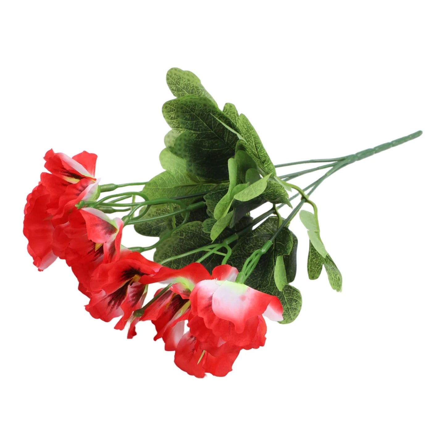 Spring Artificial Pansy Silk Flower Home Outdoor Mall Decor Bouquet