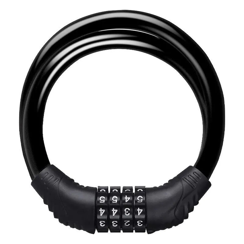 4-Digit Combination Cable Bike Lock – Bicycle & Scooter Security