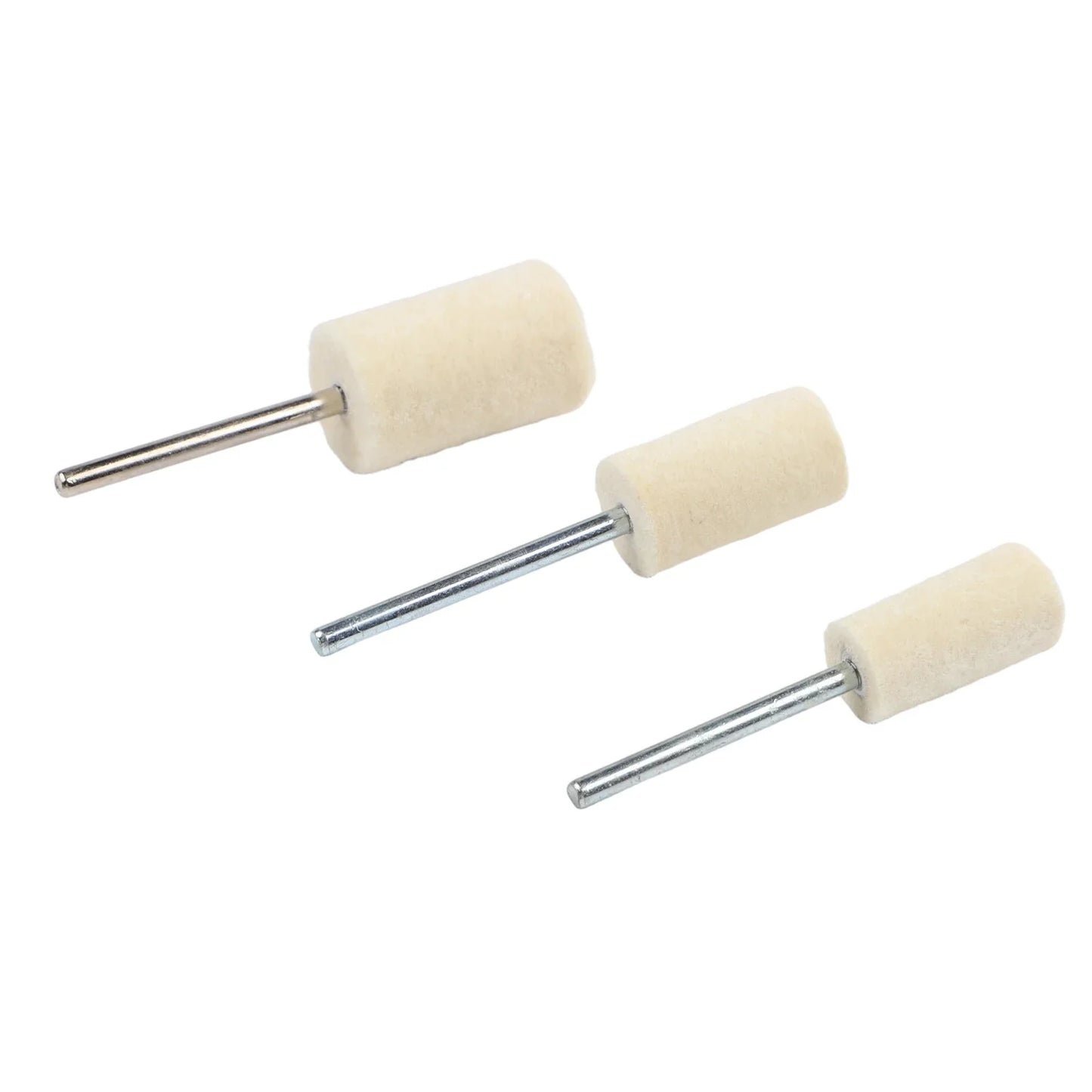 12pc Wool Felt Polishing Wheels Set – 2.35mm Rotary Tool Buffing
