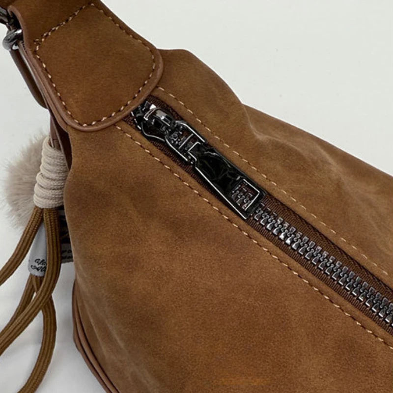 New Versatile Vintage Niche Texture Armpit Bag New Autumn Women Motorcycle Bag Minimalist Shoulder Bags Casual Commuter Handbag Peaceful Pleasures Health and Wellness