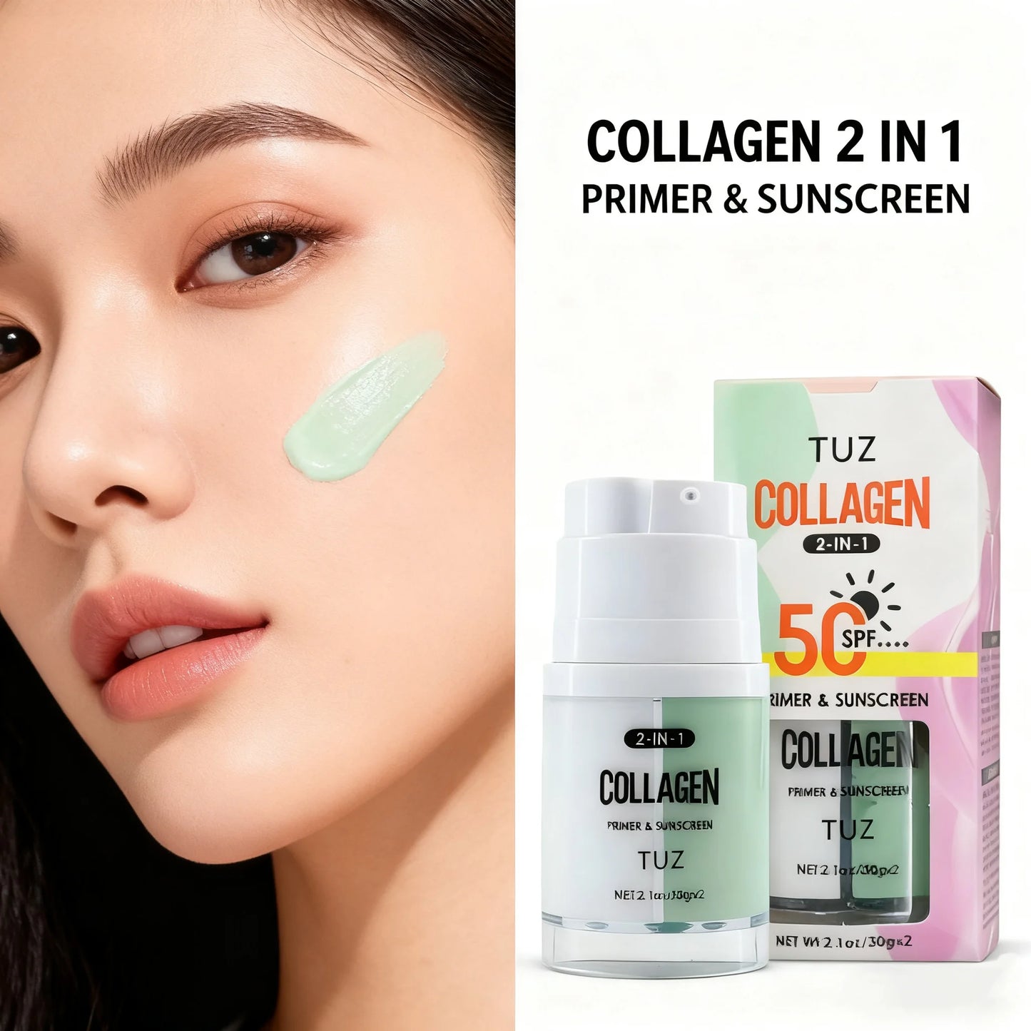 Collagen Primer and Sunscreen for Flawless Skin Peaceful Pleasures Health and Wellness