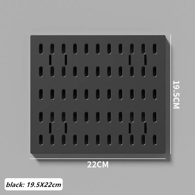 Home Pegboard Wall Hole Board Panels Decor Organizer Holder Mounting