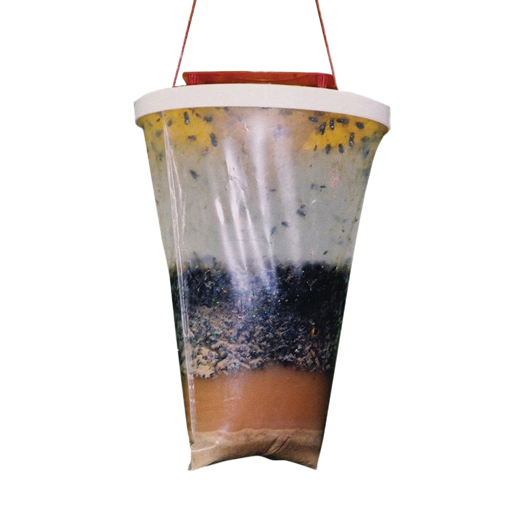 Fly Trap Disposable Flies Catching Bag Hanging Fly Wasp Insect Bug Killer with Bait for Parks/Canteens/Restaurants/Farms Outdoor Peaceful Pleasures Health and Wellness