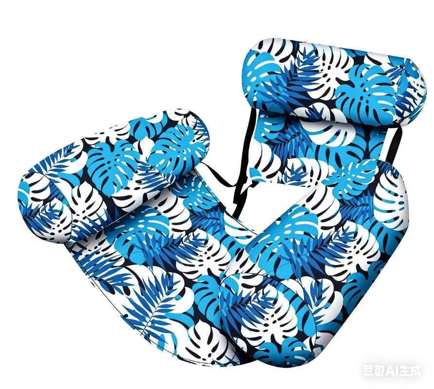 Inflatable Pool Float Lounger – Thickened PVC Floating Bed