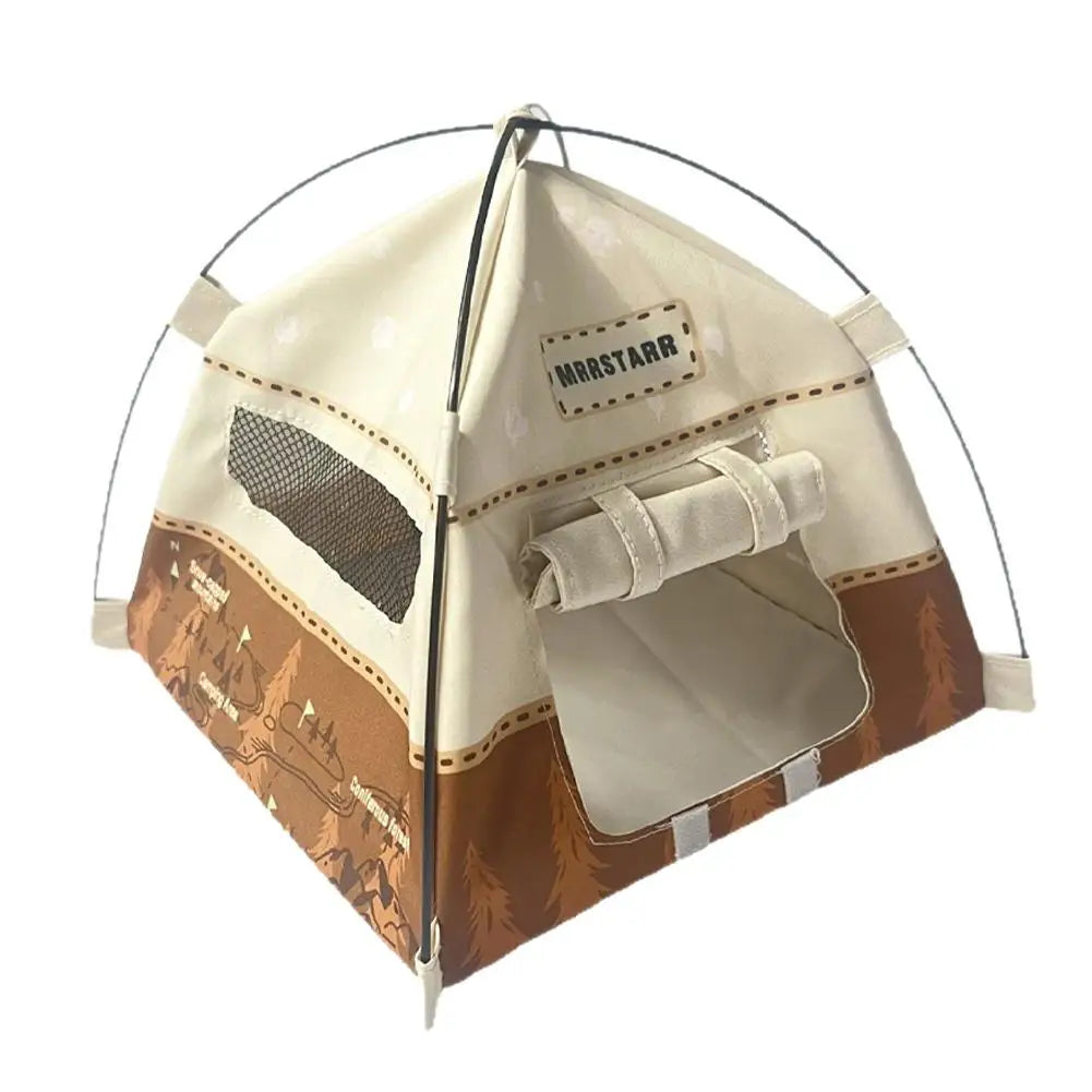 1:12 Scale Miniature Camping Tent Model | Dollhouse Scene Prop Dollhouse Miniature Prop Peaceful Pleasures Health and Wellness Brown