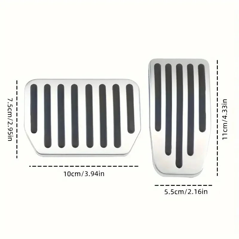 Futhope Car Foot Pedal Pads Covers For Tesla Model 3 Y Highland 2021-2024 Litchi grain anti Slip Accelerator Brake Rest Pedal Peaceful Pleasures Health and Wellness