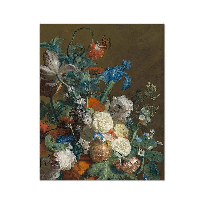 Vintage County Landscape Gallery Wall Art Prints Rustic Moody Cloud Oil Painting Canvas Prints Antique Flower Pictures Decor Peaceful Pleasures Health and Wellness