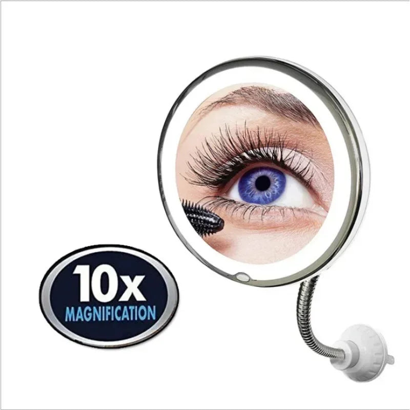 10X Magnifying LED Makeup Mirror – Foldable Vanity Mirror