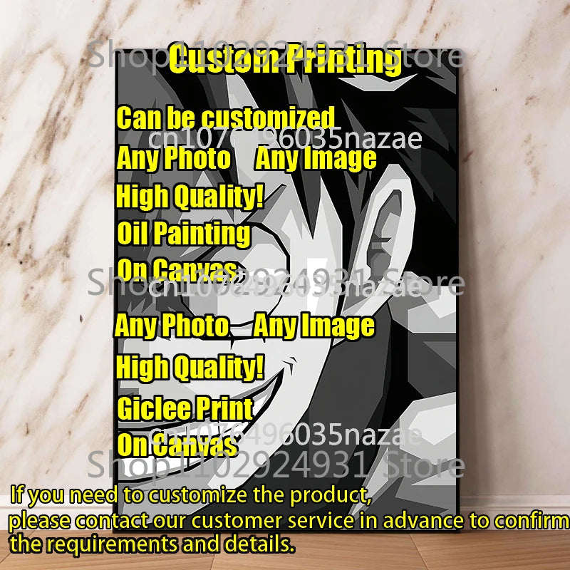 Classic Anime Dragon Ball Characters Luffy Zoro Nami Robin Canvas Painting Poster Suitable for Fashion Wall Art Oil Painting Peaceful Pleasures Health and Wellness wb96 1 50x70cm