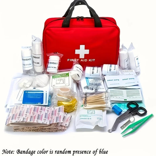 22 piece advanced first aid kit, including bandages, scissors, tweezers - a comprehensive emergency survival kit for families, o Peaceful Pleasures Health and Wellness