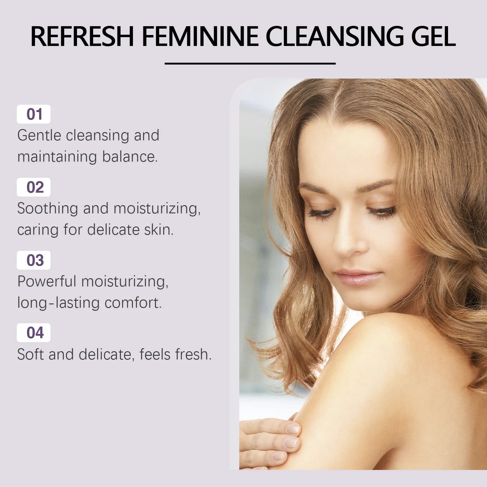 OUHOE pH Balanced Feminine Wash Gel – Moisturizing 100ml Feminine Wash Gel Oasis Select