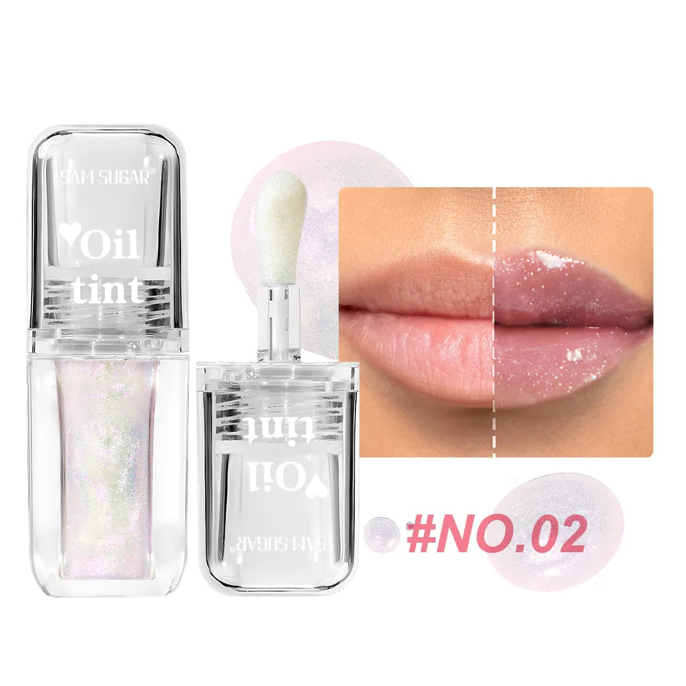 4 Color Clear Warm Change Pearl Lip Oil Moisturizing Nourishing Lip Gloss Lighten Lip Lines Lip Plumping Honey Peaceful Pleasures Health and Wellness 02