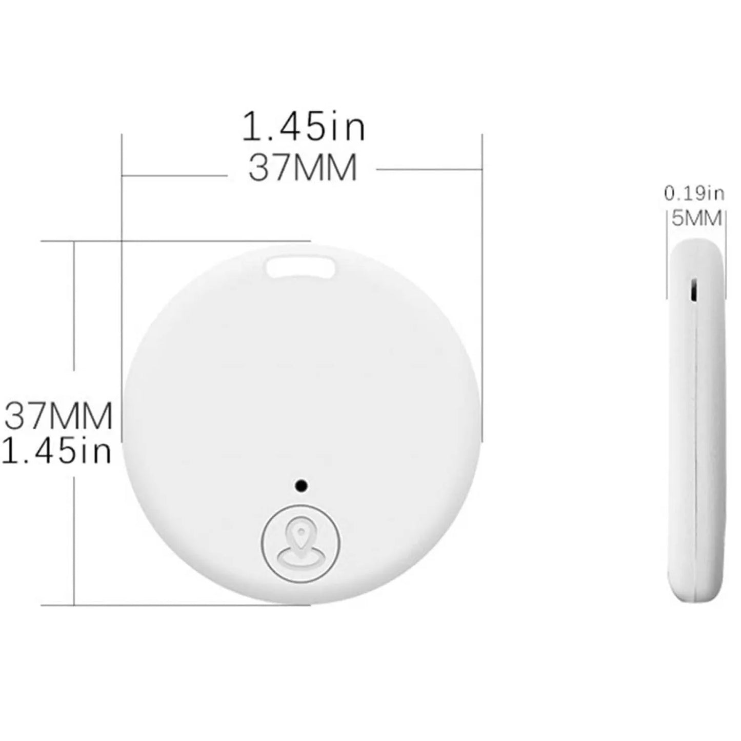 Bluetooth 5.0 Smart Tracker for Keys, Pets & Bags | 7g Mini Bluetooth Item Tracker Peaceful Pleasures Health and Wellness