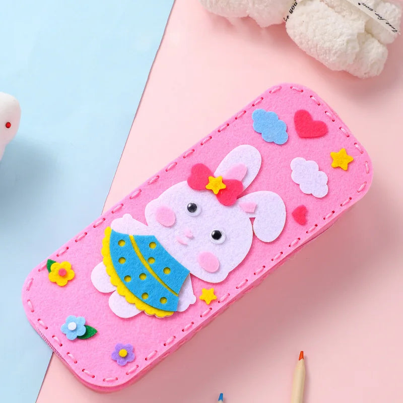Children's Sewing Stationery Bag Handmade Material Kits Cute Cartoon