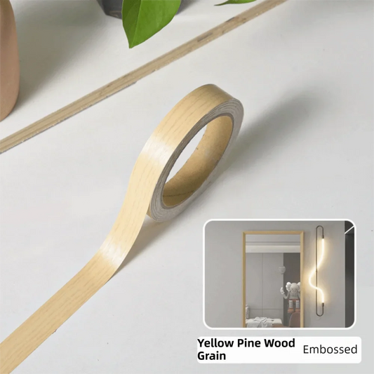Wood Grain Veneer Edge Banding Tape – Self-Adhesive 2cm×10m Edge Banding Tape Oasis Select Yellow Pine