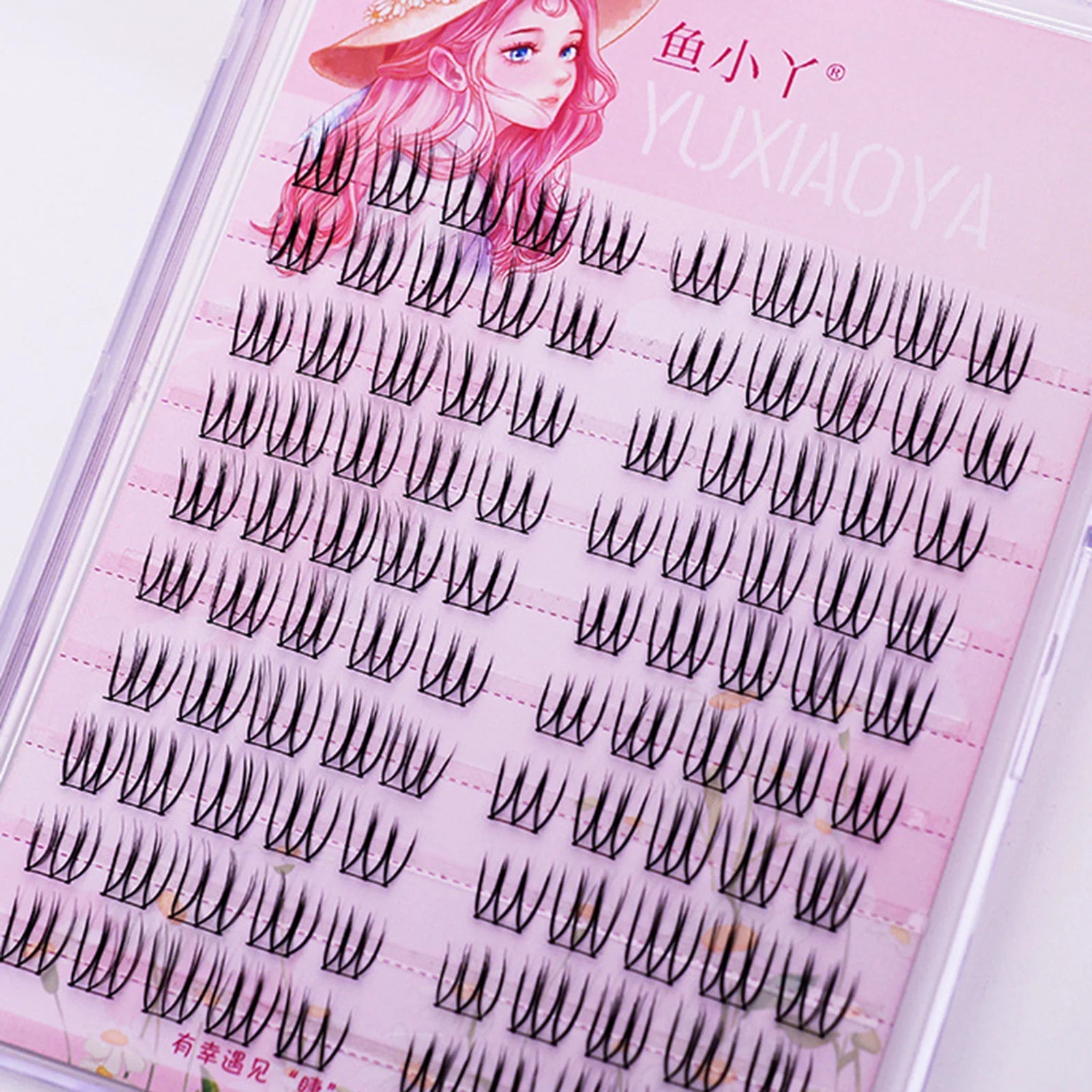 Idol Manga False Eyelashes Korean Style Girl's Group Eyelash Extension U-shaped Natural Enlarge Your Eyes Large Capacity Lashes Peaceful Pleasures Health and Wellness