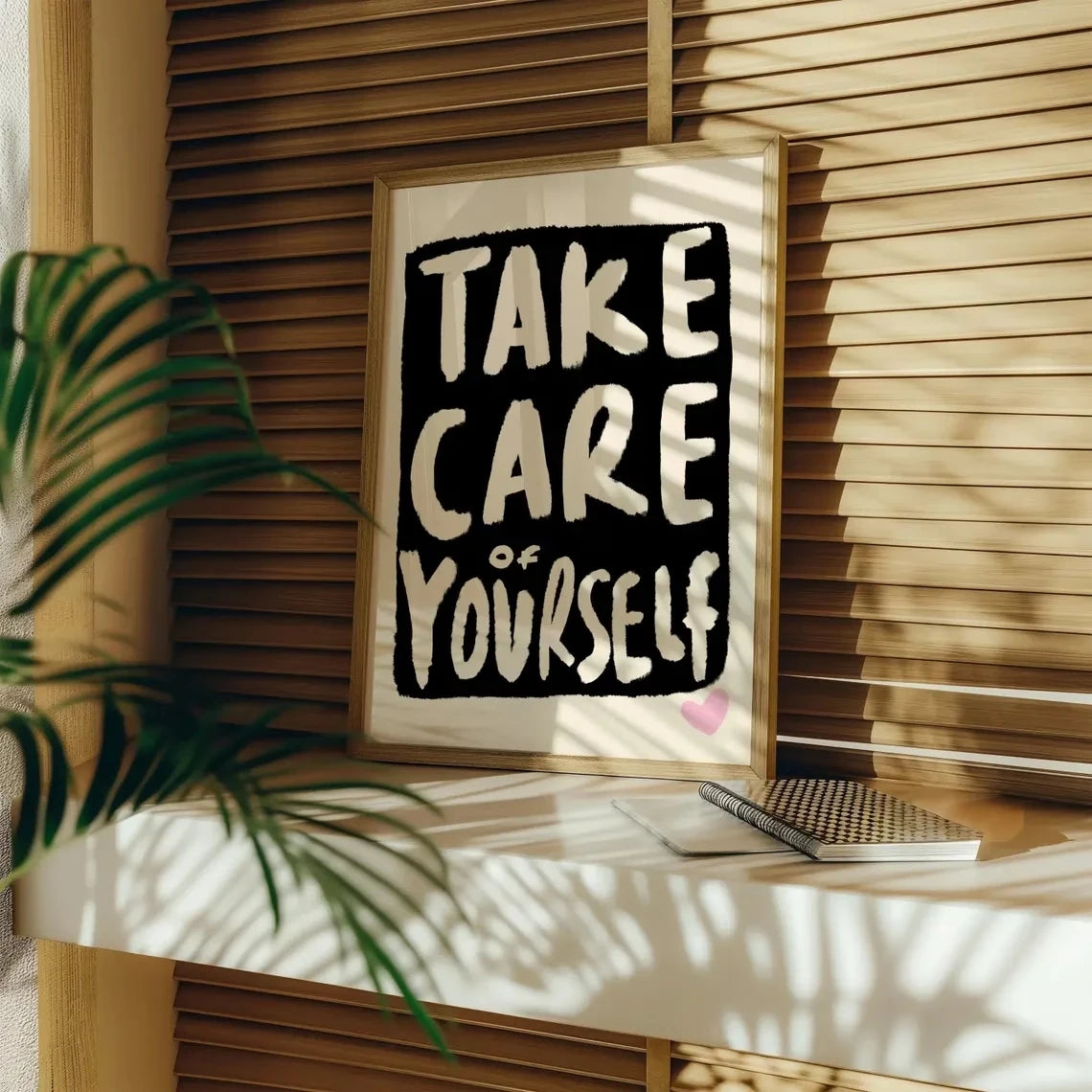 Take Care of Yourself Motivational Quote Canvas Wall Art Print