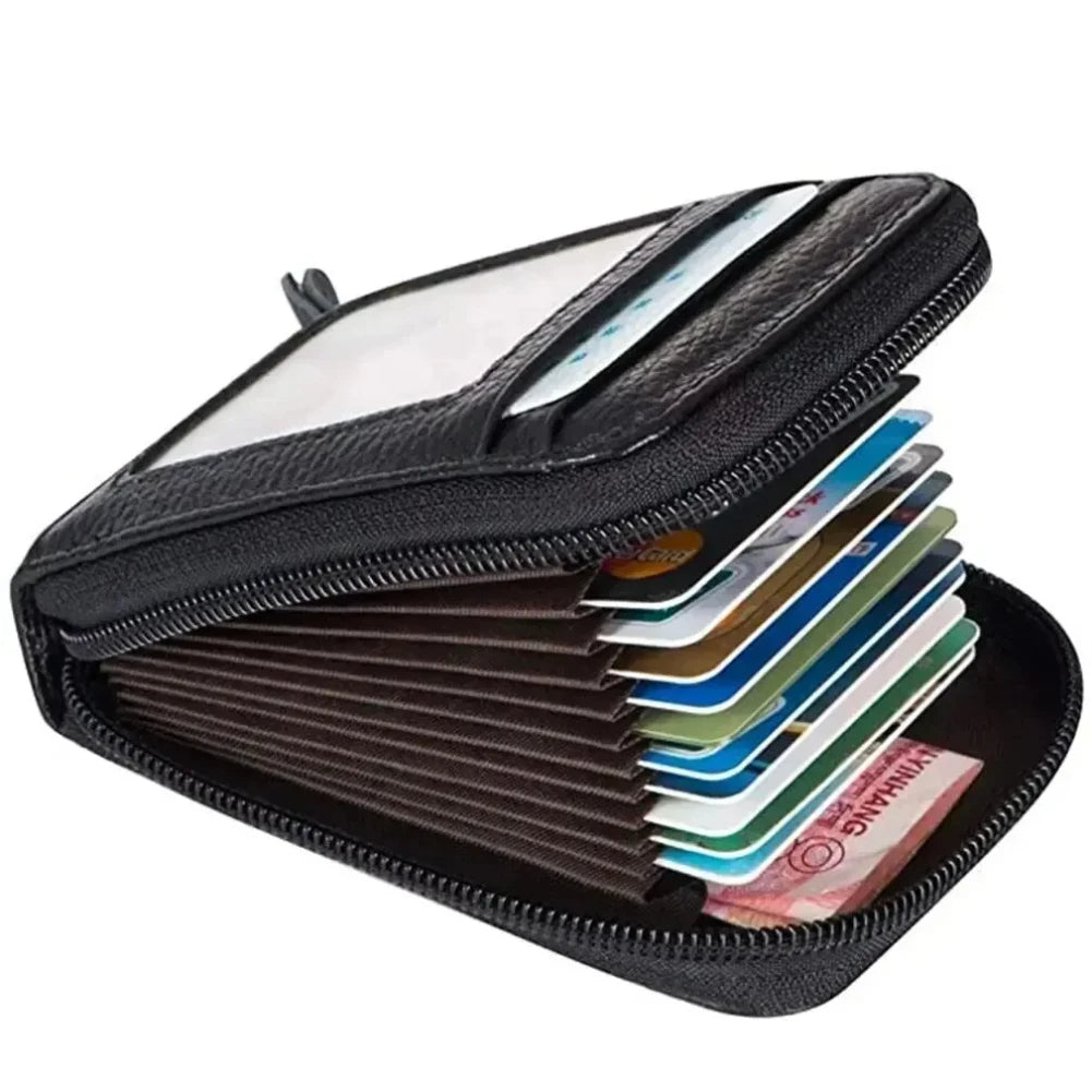 Korean Accordion Card Holder Zipper Women's Mini Wallet