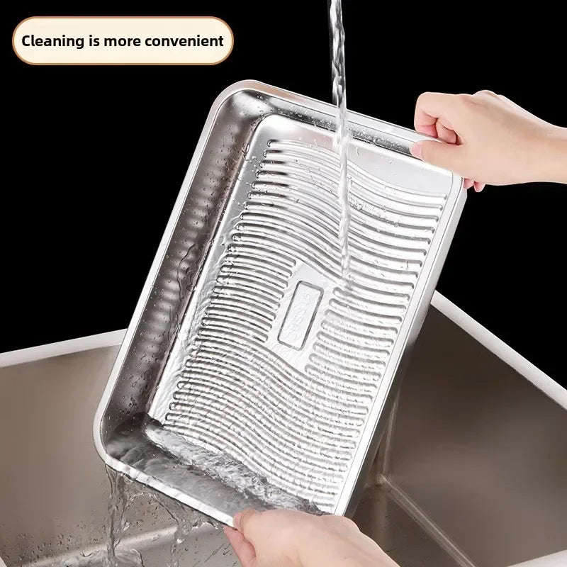 304 Stainless Steel Lunch Box With Airtight Lid Reusable Portable Airtight Food Big Capacity Dumpling Storage Fresh Box Crisper Peaceful Pleasures Health and Wellness