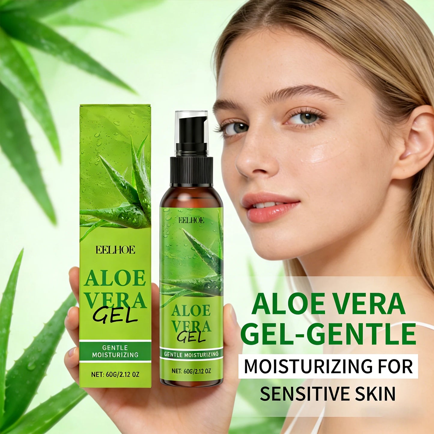 Aloe Vera Gel Nourishing Sooth Skin Reduce Discomfort Improving Skin Texture Enhance Skin Radiance Moisturizing Aloe Essence Gel Peaceful Pleasures Health and Wellness