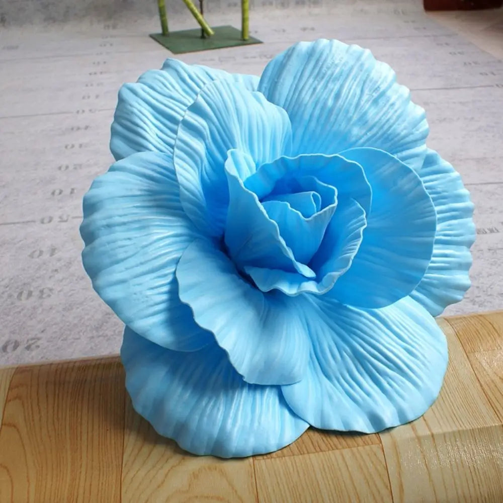 30cm Giant PE Foam Silk Rose Artificial Flower Branch | Wall Decor