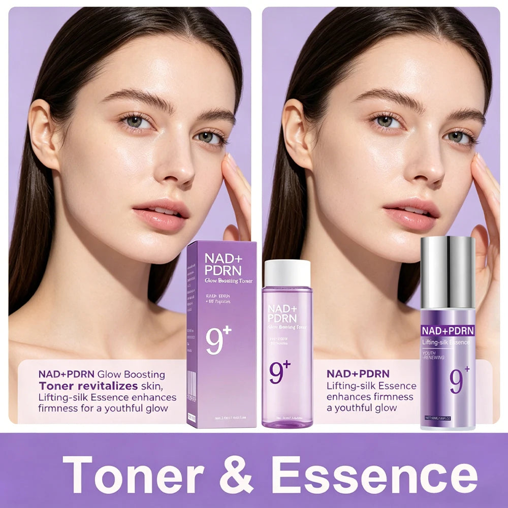 9+ NAD+ PDRN Lifting-sil Essence for Women Firming, Fade Fine Lines NAD+ Serum& Toner for Brightening Skin 50ML Peaceful Pleasures Health and Wellness