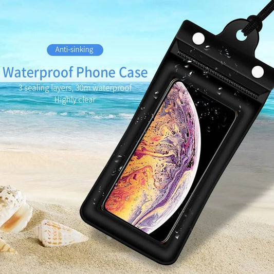 Waterproof Floating Phone Pouch with Airbag | Dry Bag Waterproof Phone Pouch Peaceful Pleasures Health and Wellness