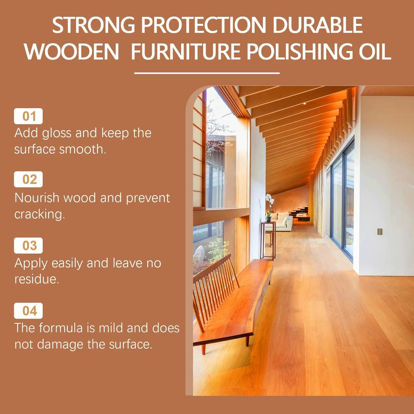 JAKEHOE Wood Furniture Polish Oil – Restore, Shine & Protect Wood Furniture Polish Oasis Select