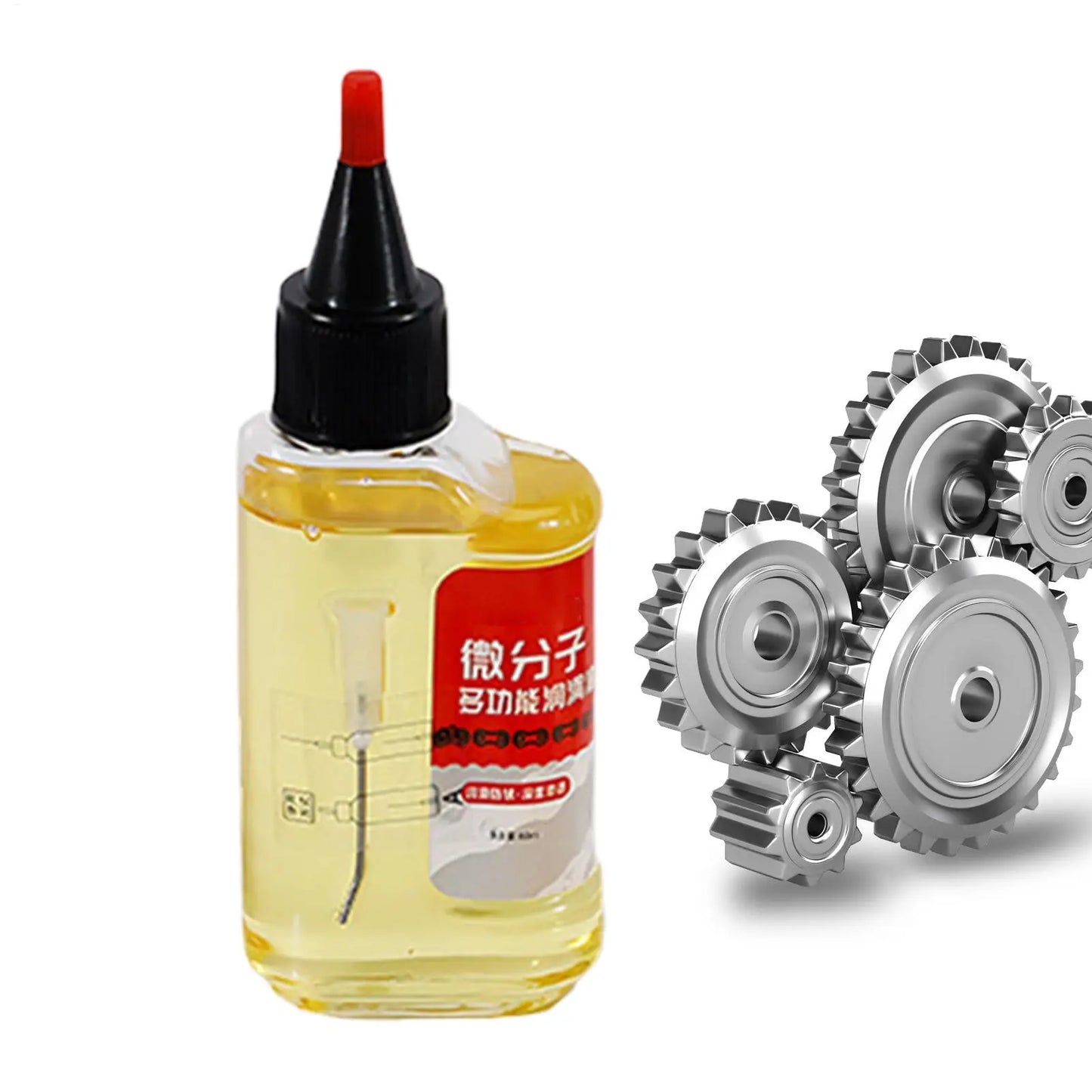 Micromolecular Mechanical Lubricant 60ml Penetrating Anti-Rust Lubricating Oil for Bicycle Chains, Door Locks & Automotive Parts Peaceful Pleasures Health and Wellness