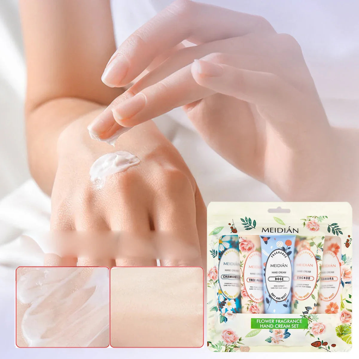 5-Pack Moisturizing Hand Cream Set – Hydrating & Fragrant
