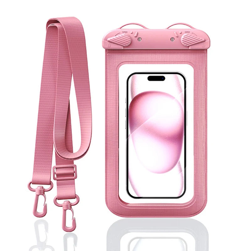 waterproof phone pouch for swimming bag phone diving phone case IPX8 waterproof bag phone case under water transparent pouch Peaceful Pleasures Health and Wellness