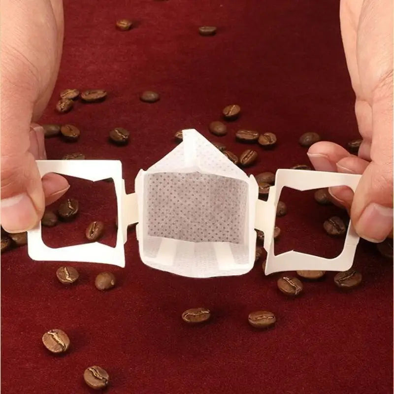 Disposable Hanging Ear Coffee Filters | Food Grade Biodegradable 25/50 Pk Disposable Coffee Filters Peaceful Pleasures Health and Wellness