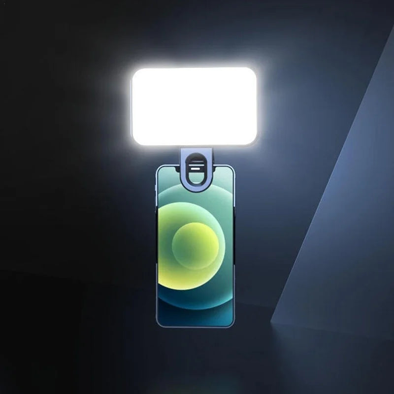 Mini LED Selfie Fill Light | 3-Mode Clip-On Ring Light Clip-On Selfie Light Peaceful Pleasures Health and Wellness