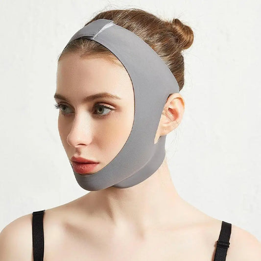 Household Face-lifting Fixed Artifact V-Face Shaping Design Soft Mask Full Package Seamless V-face Bandage Prevent Sagging Face Peaceful Pleasures Health and Wellness