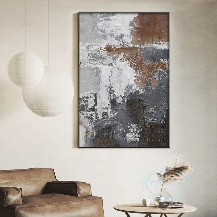 Wall Decoration Poster Living Room Bedroom Study Hotel Canvas Hanging Picture Modern Abstract 100% Handmade Custom Oil Painting Peaceful Pleasures Health and Wellness