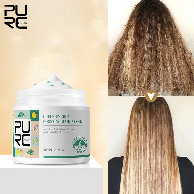 PURC Keratin Hair Mask & Argan Oil Serum | Smooth & Nourish