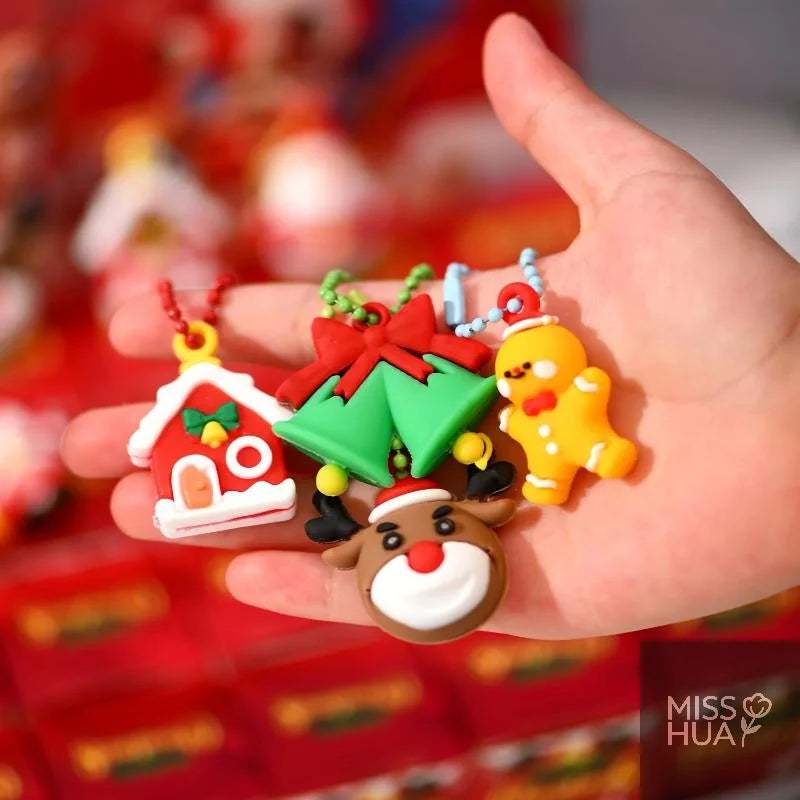 24-Piece Christmas Keychain Gift Box Set | Party Favors